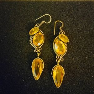 Quartz earrings